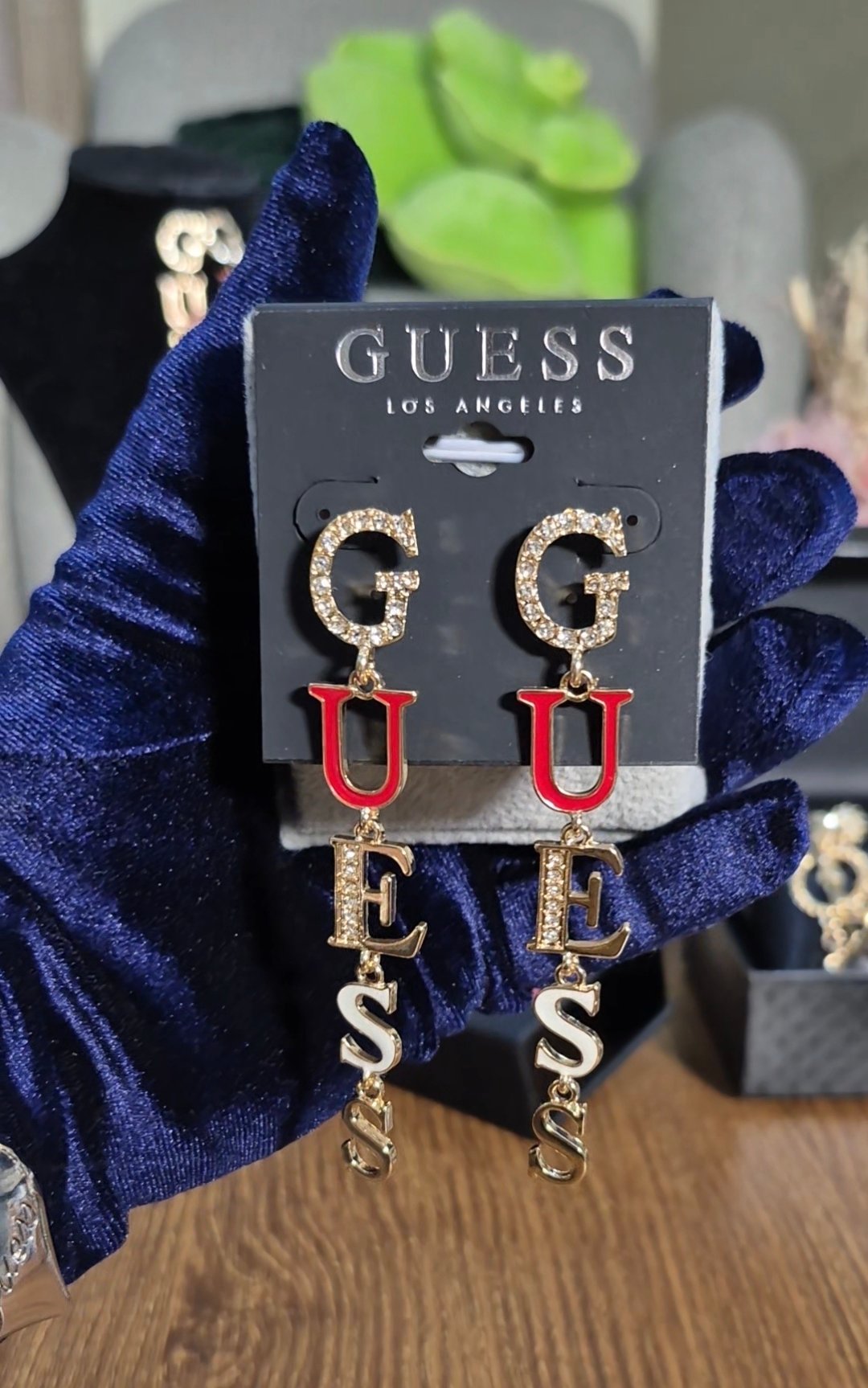 Guess Letter Earrings